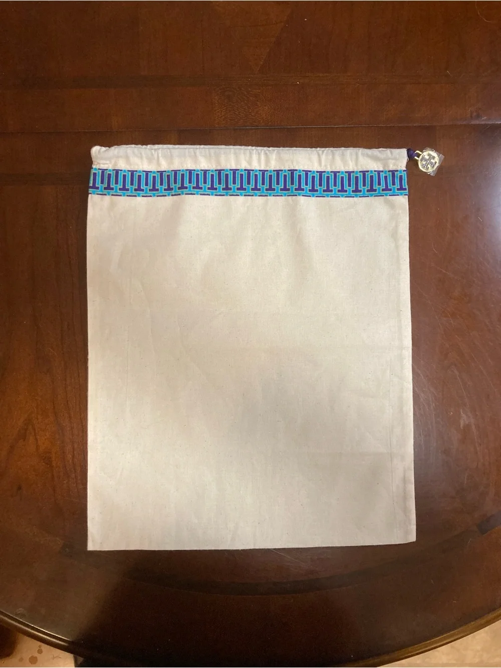 Tory Burch Cream Colored Drawstring Dust Bag NWOT